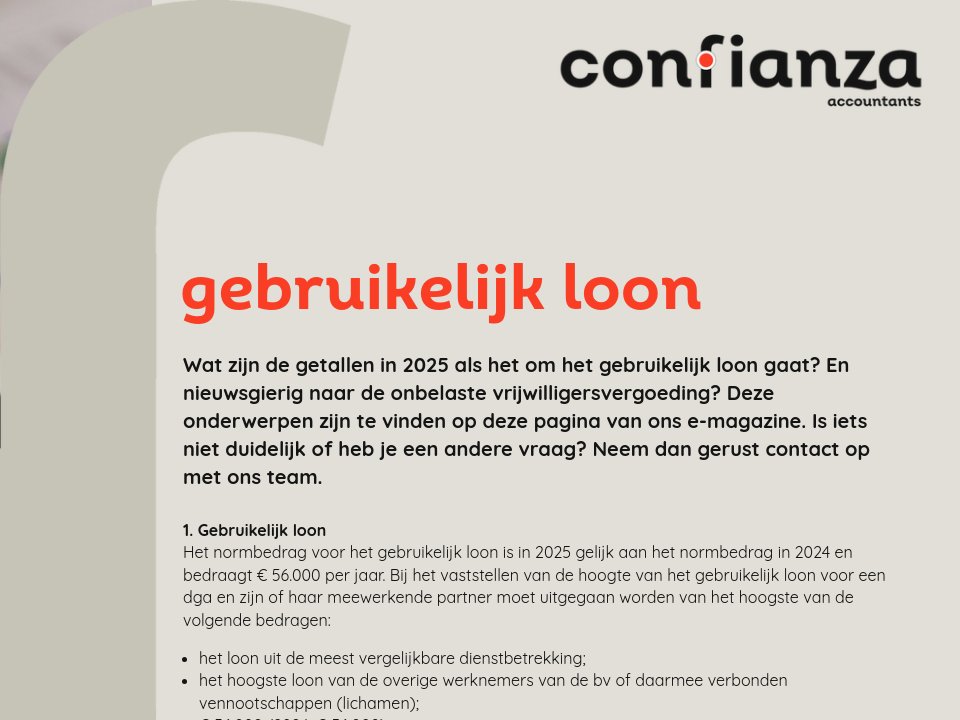 Pagina 3 | Gebruikelijk loon - Special lonen 2025